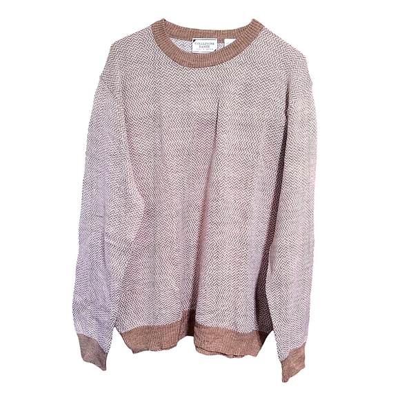 ❤️🔥RARE❤️🔥 NWOT Collezione Dante Wool Blend Beige Casual Pullover Sweater - Picture 1 of 4